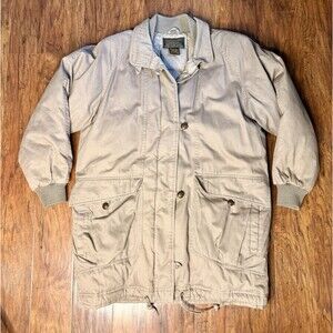 Vintage 90's Eddie Bauer Goose Down Parka Coat Jacket Quilted Womens Size Large